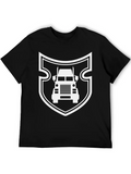 Shield Truck Truck Lorries Truck Driver Driving Ca Casual Graphic T-Shirt – Simple And Comfortable Daily Wear