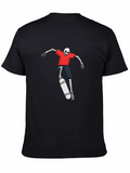 Skeleton Skater Flip Trick Jumping Skateboarderoly Casual Graphic T-Shirt – Simple And Comfortable Daily Wear