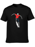 Skeleton Skater Flip Trick Jumping Skateboarderoly Casual Graphic T-Shirt – Simple And Comfortable Daily Wear