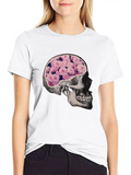 Skull Lightweight Cotton T-Shirt – Daily Comfort Graphic Shirt
