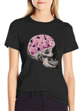 Skull Lightweight Cotton T-Shirt – Daily Comfort Graphic Shirt