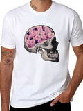 Skull Lightweight Cotton T-Shirt – Daily Comfort Graphic Shirt