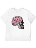 Skull Lightweight Cotton T-Shirt – Daily Comfort Graphic Shirt