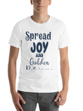 Spread Joy And Golden Retriever Dogs Casual Graphic T-Shirt – Simple And Comfortable Daily Wear