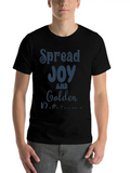 Spread Joy And Golden Retriever Dogs Casual Graphic T-Shirt – Simple And Comfortable Daily Wear