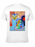 The Blue Cat Casual Graphic T-Shirt – Simple And Comfortable Daily Wear