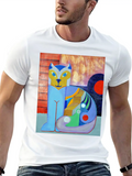 The Blue Cat Casual Graphic T-Shirt – Simple And Comfortable Daily Wear