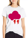 Thundercloud Casual Graphic T-Shirt – Simple And Comfortable Daily Wear
