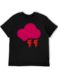 Thundercloud Casual Graphic T-Shirt – Simple And Comfortable Daily Wear