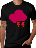 Thundercloud Casual Graphic T-Shirt – Simple And Comfortable Daily Wear