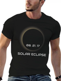 Total Solar Eclipse Summer August 21st 2017 Lightweight Cotton T-Shirt – Daily Comfort Graphic Shirt