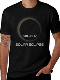 Total Solar Eclipse Summer August 21st 2017 Lightweight Cotton T-Shirt – Daily Comfort Graphic Shirt