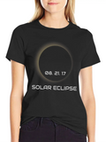 Total Solar Eclipse Summer August 21st 2017 Lightweight Cotton T-Shirt – Daily Comfort Graphic Shirt