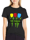 Tulips Relaxed Everyday Tee – Lightweight And Durable Cotton
