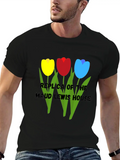 Tulips Relaxed Everyday Tee – Lightweight And Durable Cotton