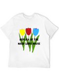 Tulips Relaxed Everyday Tee – Lightweight And Durable Cotton