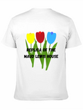 Tulips Relaxed Everyday Tee – Lightweight And Durable Cotton
