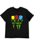 Tulips Relaxed Everyday Tee – Lightweight And Durable Cotton