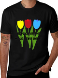 Tulips Relaxed Everyday Tee – Lightweight And Durable Cotton