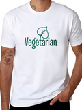 Vegan Vegetarian Animal Welfare Gift Idea Casual Graphic T-Shirt – Simple And Comfortable Daily Wear