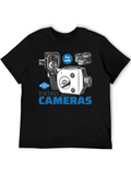 Vintage Cameras For Sale Casual Graphic T-Shirt – Simple And Comfortable Daily Wear