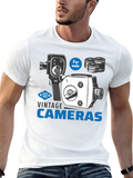 Vintage Cameras For Sale Casual Graphic T-Shirt – Simple And Comfortable Daily Wear