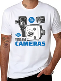 Vintage Cameras For Sale Casual Graphic T-Shirt – Simple And Comfortable Daily Wear