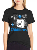 Vintage Cameras For Sale Casual Graphic T-Shirt – Simple And Comfortable Daily Wear