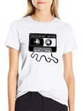 Vintage Mix Cassette Tape Lightweight Cotton T-Shirt – Daily Comfort Graphic Shirt