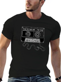 Vintage Mix Cassette Tape Lightweight Cotton T-Shirt – Daily Comfort Graphic Shirt