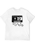 Vintage Mix Cassette Tape Lightweight Cotton T-Shirt – Daily Comfort Graphic Shirt