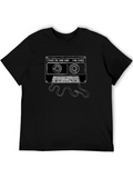 Vintage Mix Cassette Tape Lightweight Cotton T-Shirt – Daily Comfort Graphic Shirt