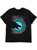 Vintage Vikings Celtic Mythology Fenrir Wolf Lightweight Cotton T-Shirt – Daily Comfort Graphic Shirt