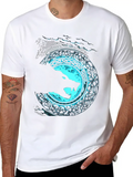 Vintage Vikings Celtic Mythology Fenrir Wolf Lightweight Cotton T-Shirt – Daily Comfort Graphic Shirt